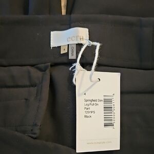 Ecru Black Skinny Pants